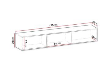 Tv-skåp Klinkerville 175 cm - Cream - Möbler - TV- & Mediamöbler - TV-skåp