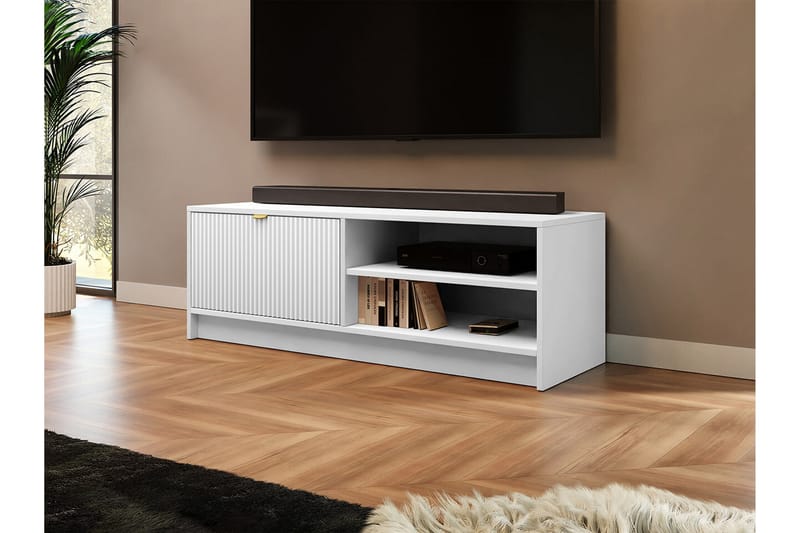 Tv-skåp Novaj 120 cm - Vit - Möbler - TV- & Mediamöbler - TV-skåp