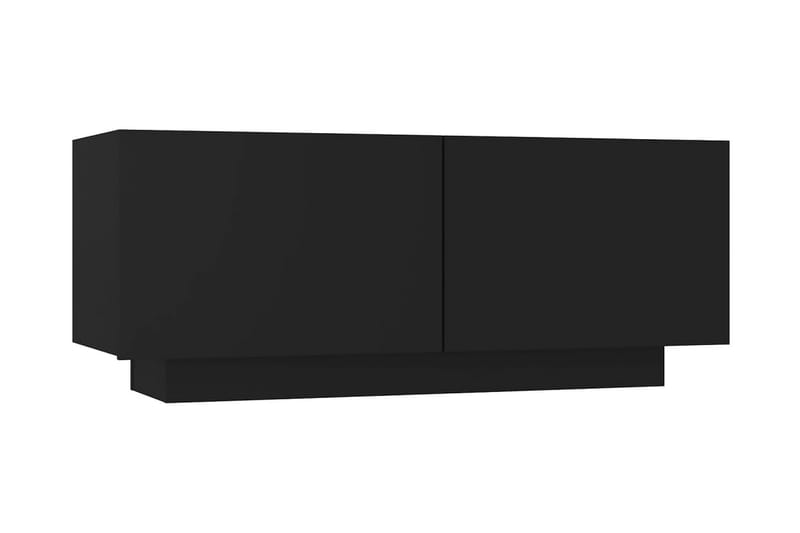 TV-skåp svart 100x35x40 cm spånskiva - Svart - TV-skåp