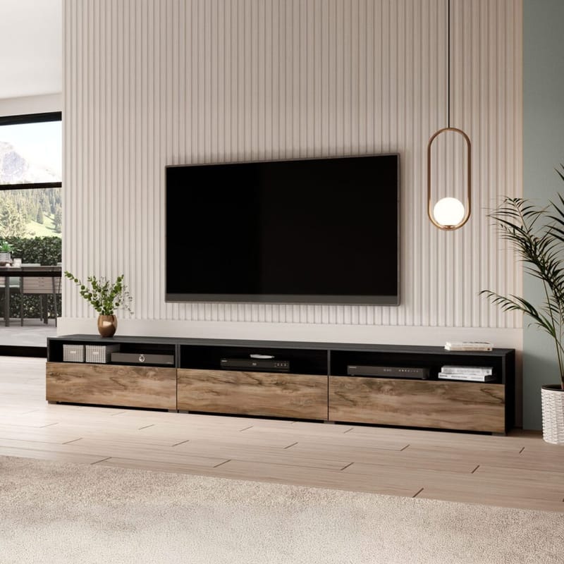 Vägghängd Tv-bänk Baros 3 fällbar dörr - Touchwood - Möbler - TV- & Mediamöbler - TV bänk & mediabänk