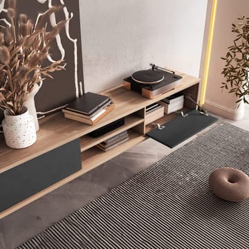 Vägghängd TV-bänk Frida 2 luckor upp - Antracit - Möbler - TV- & Mediamöbler - TV bänk & mediabänk