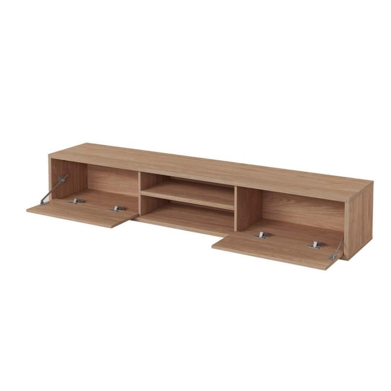 Vägghängd TV-bänk Frida 2 luckor upp - Oljad Ek - Möbler - TV- & Mediamöbler - TV bänk & mediabänk