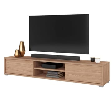 Vägghängd TV-bänk Frida 2 luckor upp - Oljad Ek - Möbler - TV- & Mediamöbler - TV bänk & mediabänk