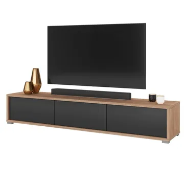 Vägghängd TV-bänk Frida 3 luckor upp - Antracit - Möbler - TV- & Mediamöbler - TV bänk & mediabänk