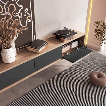 Vägghängd TV-bänk Frida 3 luckor upp - Antracit - Möbler - TV- & Mediamöbler - TV bänk & mediabänk