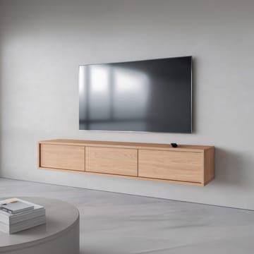 Vägghängd TV-bänk Frida 3 luckor upp - Oljad Ek - Möbler - TV- & Mediamöbler - TV bänk & mediabänk