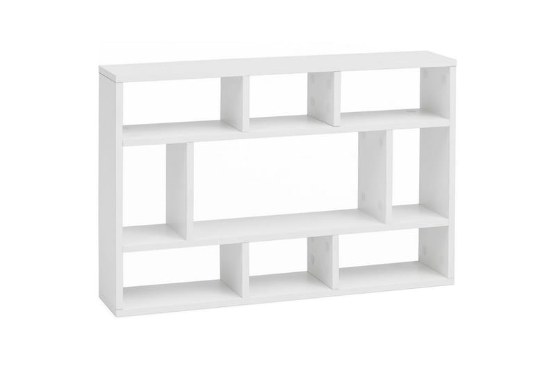 Vägghylla Wohnling melaminbelagd spånskiva, bokförvaring, väggmonterad, modern stil Vit - Vit - Möbler - TV- & Mediamöbler - TV-hylla