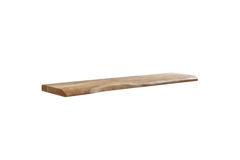 Vägghylla Wohnling träkant, massivt trä, flytande hylla, lantlig stil 120 cm, 120 cm