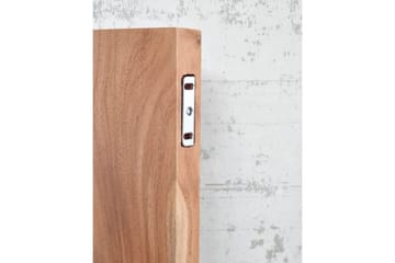 Vägghylla Wohnling träkant, massivt trä, flytande hylla, lantlig stil 120 cm - 120 cm - Förvaring - Hylla - Vägghylla