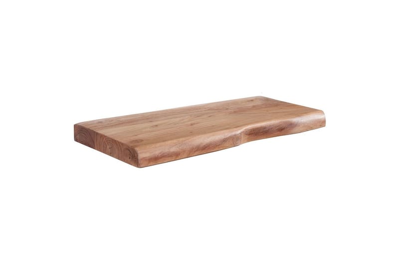 Vägghylla Wohnling träkant, massivt trä, flytande hylla, lantlig stil 40 cm - 40 cm - Möbler - TV- & Mediamöbler - TV-hylla
