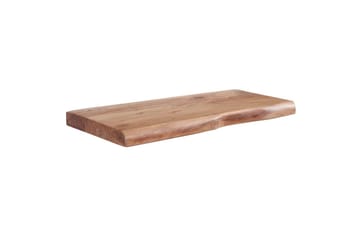 Vägghylla Wohnling träkant, massivt trä, flytande hylla, lantlig stil 60 cm - 60 cm - Möbler - TV- & Mediamöbler - TV-hylla