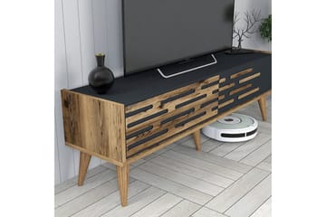 Valensiya Tv-möbelset 140x45 cm - Valnöt/Antracit - Möbler - TV- & Mediamöbler - TV-möbelset