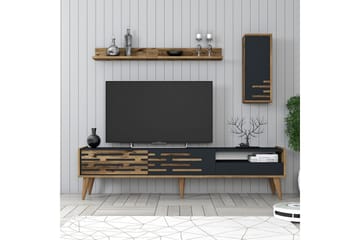 Valensiya Tv-skåp 180 cm - Valnöt/Antracit - Möbler - TV- & Mediamöbler - TV-skåp