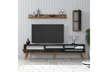 Valensiya Tv-skåp 180 cm - Valnöt/Antracit - Möbler - TV- & Mediamöbler - TV-skåp