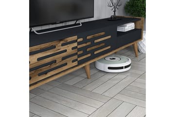 Valensiya Tv-skåp 180 cm - Valnöt/Antracit - Möbler - TV- & Mediamöbler - TV-skåp