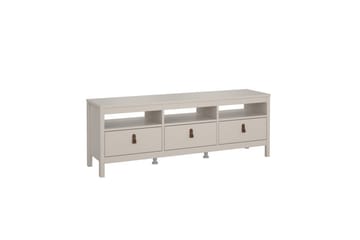 Vallvidera Golvstående Tv Bänk 151 cm med Förvaring i Ljust Trä - Beige - Möbler - TV- & Mediamöbler - TV bänk & mediabänk