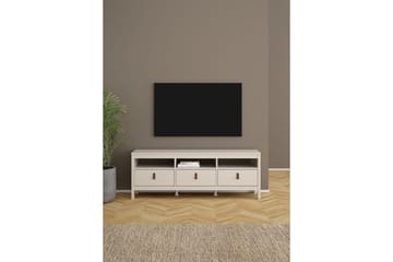 Vallvidera Golvstående Tv Bänk 151 cm med Förvaring i Ljust Trä - Beige - Möbler - TV- & Mediamöbler - TV bänk & mediabänk