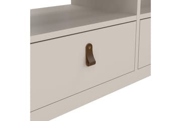 Vallvidera Golvstående Tv Bänk 151 cm med Förvaring i Ljust Trä - Beige - Möbler - TV- & Mediamöbler - TV bänk & mediabänk
