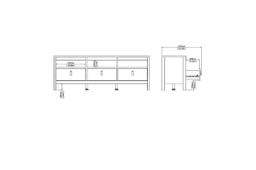 Vallvidera Tv-bänk 151,4 cm - Svart - Möbler - TV- & Mediamöbler - TV bänk & mediabänk