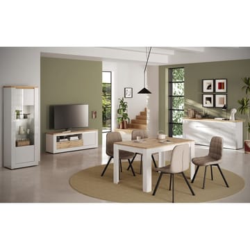 Vandesar Tv-Bänk 160 cm - Natur/Vit - Möbler - TV- & Mediamöbler - TV bänk & mediabänk
