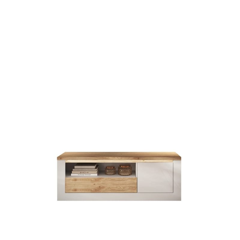Vandesar Tv-Bänk 160 cm - Natur/Vit - Möbler - TV- & Mediamöbler - TV bänk & mediabänk