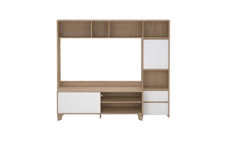 Varun Tv-skåp 209 cm - Vit/Natur - Möbler - TV- & Mediamöbler - TV-skåp