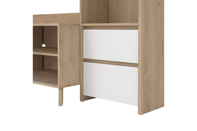 Varun Tv-skåp 209 cm - Vit/Natur - Möbler - TV- & Mediamöbler - TV-skåp
