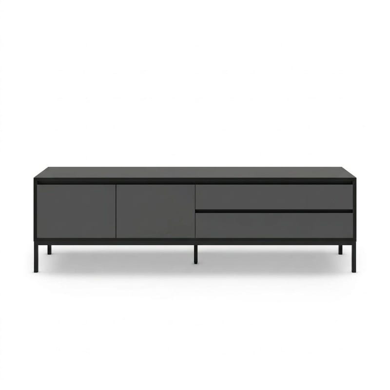 Velar TV-bänk 180x55x40 cm - antracit, wood black, svart - Möbler - TV- & Mediamöbler - TV bänk & mediabänk