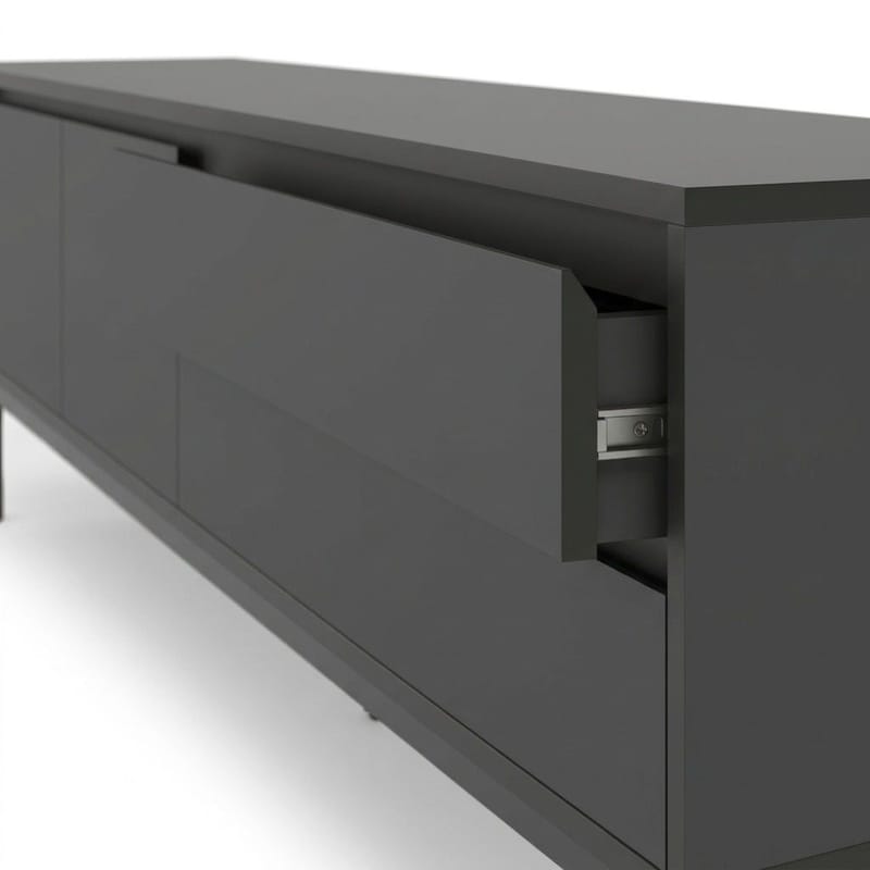 Velar TV-bänk 180x55x40 cm - antracit, wood black, svart - Möbler - TV- & Mediamöbler - TV bänk & mediabänk