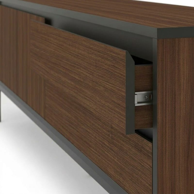Velar TV-bänk 180x55x40 cm - Milano Walnut, Wood Black, Black - Möbler - TV- & Mediamöbler - TV bänk & mediabänk