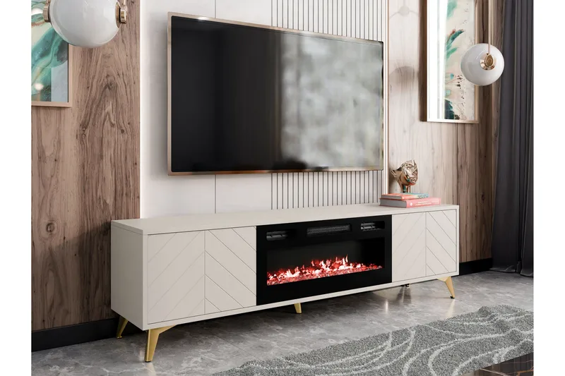 Vemdalen Tv-bänk 184 cm - Sand beige - Möbler - TV- & Mediamöbler - TV bänk & mediabänk
