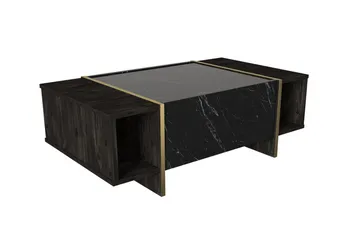 Veyron Tv-bänk 103,8 cm - Svart/Guld - Möbler - TV- & Mediamöbler - TV bänk & mediabänk