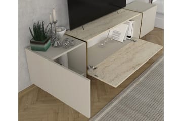 Veyron Tv-bänk 180 cm - Beige/Sandsten - Möbler - TV- & Mediamöbler - TV bänk & mediabänk