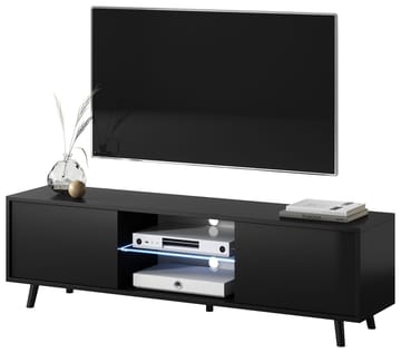 Vipan Tv-bänk 140 cm - Svart - Möbler - TV- & Mediamöbler - TV bänk & mediabänk