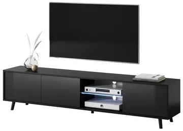 Vipan Tv-bänk 175 cm - Svart - Möbler - TV- & Mediamöbler - TV bänk & mediabänk