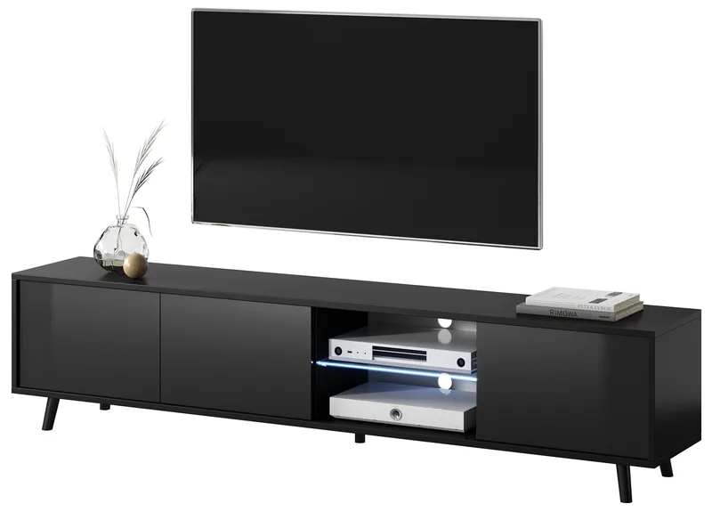 Vipan Tv-bänk 175 cm - Svart - Möbler - TV- & Mediamöbler - TV bänk & mediabänk