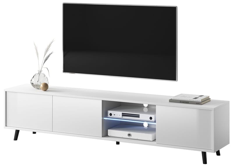 Vipan Tv-bänk 175 cm - Vit - Möbler - TV- & Mediamöbler - TV bänk & mediabänk