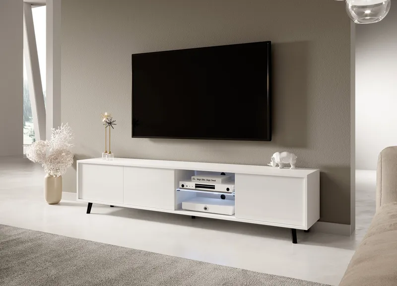 Vipan Tv-bänk 175 cm - Vit - Möbler - TV- & Mediamöbler - TV bänk & mediabänk