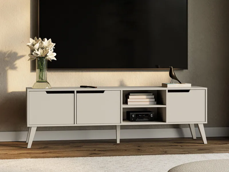 Virello Tv-bänk 180 cm - beige - Möbler - TV- & Mediamöbler - TV bänk & mediabänk