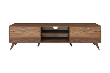 Virkesbo Tv bänk med Förvaring 180 cm - Valnöt / Brun / Rustik - Möbler - TV- & Mediamöbler - TV bänk & mediabänk