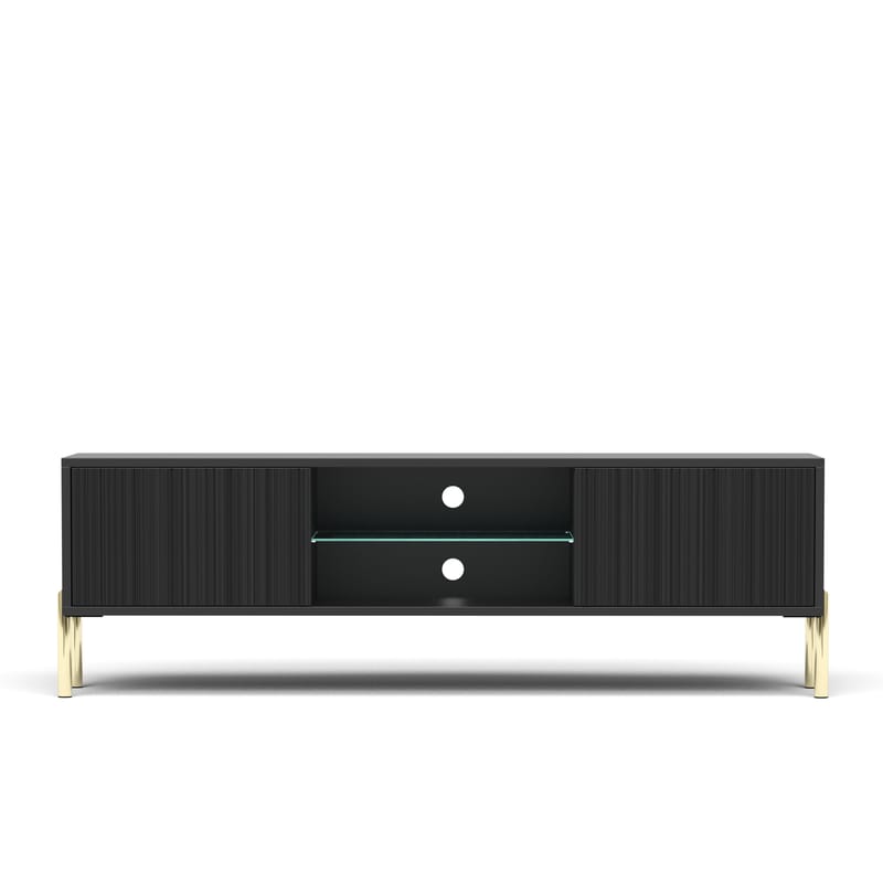 Virmani Tv-bänk 135 cm - Svart - Möbler - TV- & Mediamöbler - TV bänk & mediabänk
