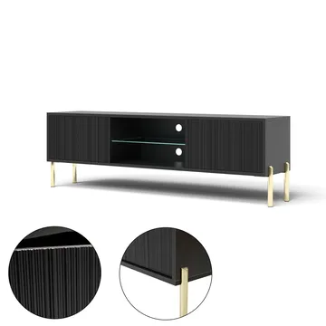 Virmani Tv-bänk 135 cm - Svart - Möbler - TV- & Mediamöbler - TV bänk & mediabänk