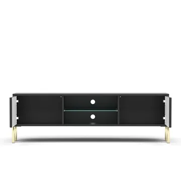 Virmani Tv-bänk 135 cm - Svart - Möbler - TV- & Mediamöbler - TV bänk & mediabänk