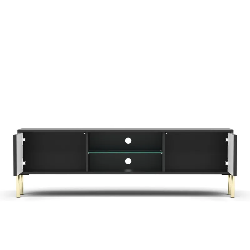 Virmani Tv-bänk 135 cm - Svart - Möbler - TV- & Mediamöbler - TV bänk & mediabänk