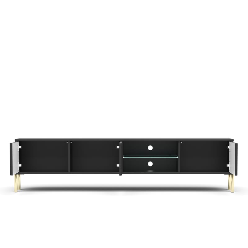 Virmani Tv-bänk 175 cm - Svart - Möbler - TV- & Mediamöbler - TV bänk & mediabänk