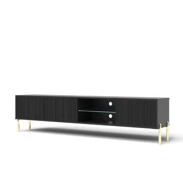 Virmani Tv-bänk 175 cm - Svart - Möbler - TV- & Mediamöbler - TV bänk & mediabänk