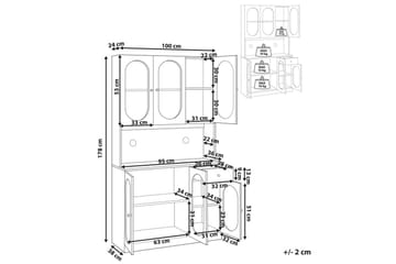 Vitrinskåp Langford - Förvaring - Skåp - Vitrinskåp