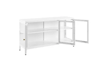 Vitrinskåp Newport Vit - Vit - Förvaring - Skåp - Vitrinskåp