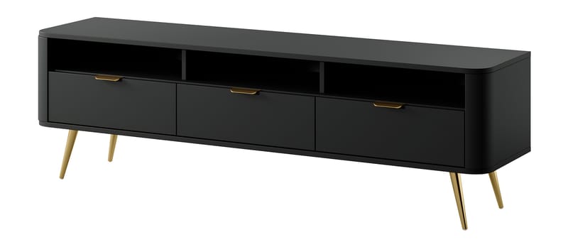 Walia Tv-bänk 162 cm - Svart - Möbler - TV- & Mediamöbler - TV bänk & mediabänk