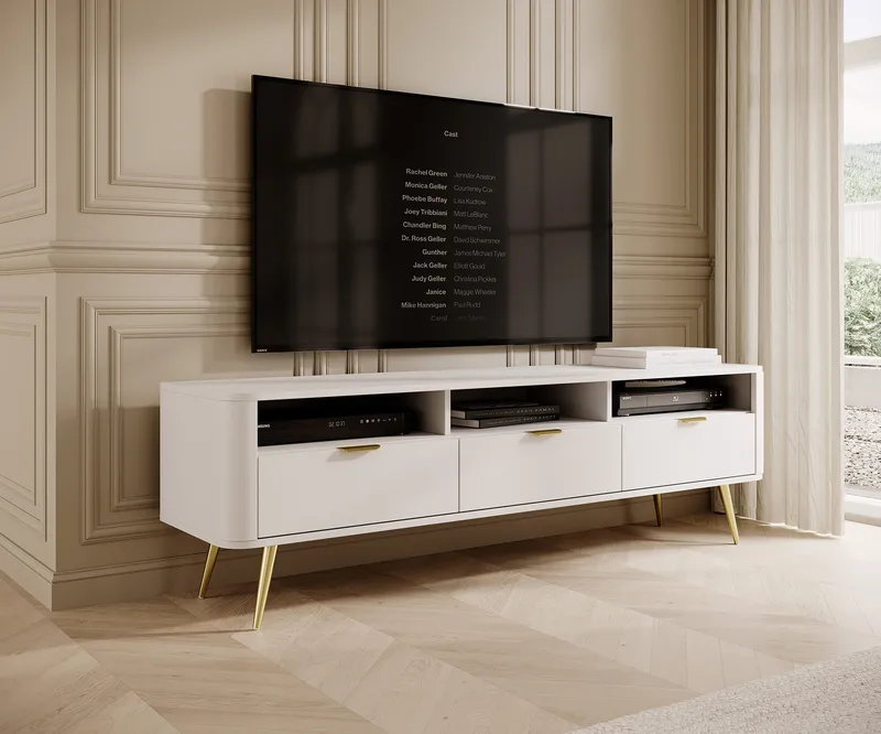 Walia Tv-bänk 162 cm - Vit - Möbler - TV- & Mediamöbler - TV bänk & mediabänk